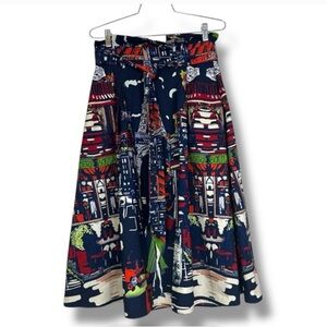 Colorful Graphic Print Women's Skirt